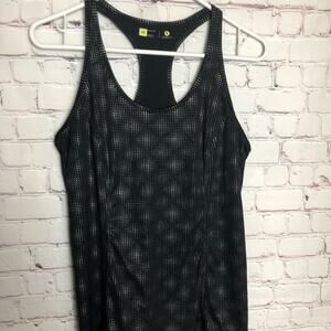 Xersion Womens Sporty Athletic Racerback Black Workout Tank Size M